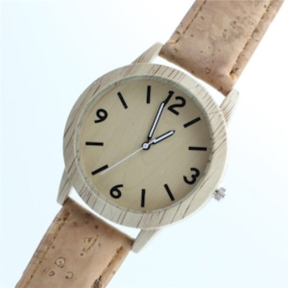 Cork Natural Watch Unisex From Portugal
